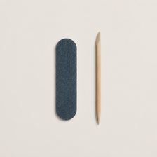 1 nail file and 1 cuticle tool